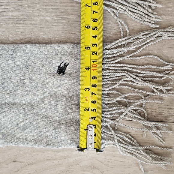 Burberry Blue Label 6' Cashmere Scarf With Tassels *Multiple Holes - Read - Picture 13 of 13